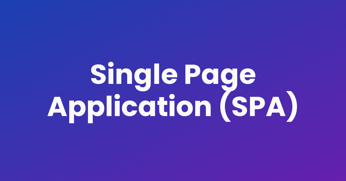 Single Page Application (SPA) - Svelte Starter Kit